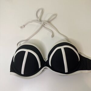 Arizona Black and White Bikini Top